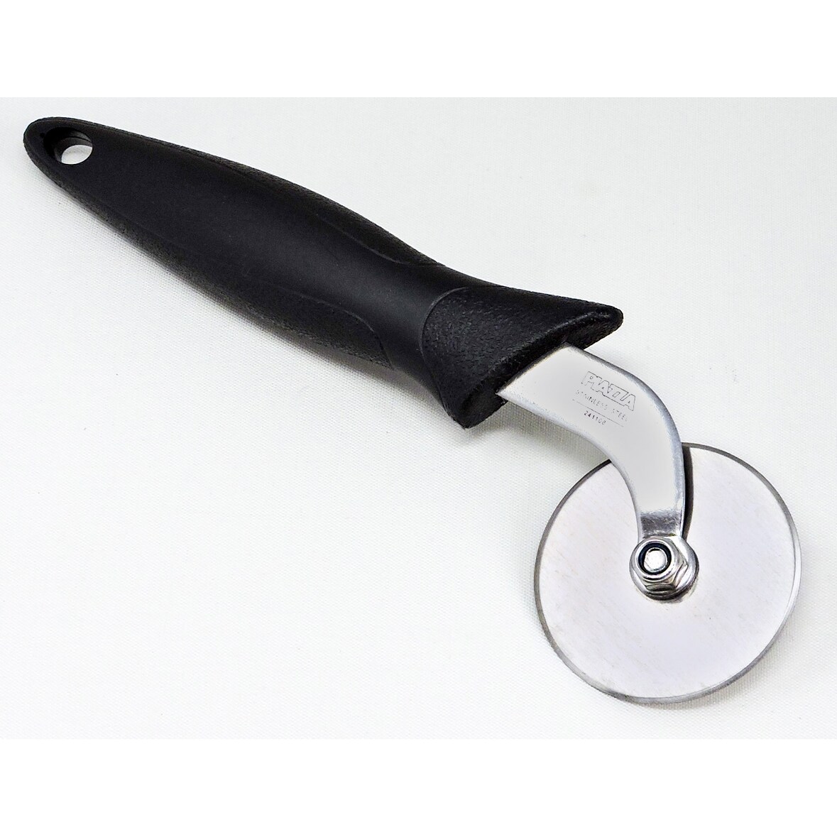Piazza rotella tagliapizza 10cm con manico ergonomico e antiscivolo in plastica nera