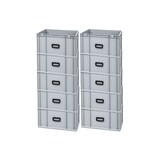 thumbnail of PROREGAL 10x Eurobox NextGen Portable Uno | HxBxT 32x40x60cm | 65 Liter | Eurobehälter, Transportbox, Transportbehälter, Stapelbehälter