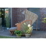 thumbnail of Strandkorb deVries PURE® Comfort XL - PE griseum - Dessin 490 - inkl. Schutzhülle