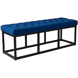 thumbnail of Sitzbank Polson Samt Schwarz blau/120 cm