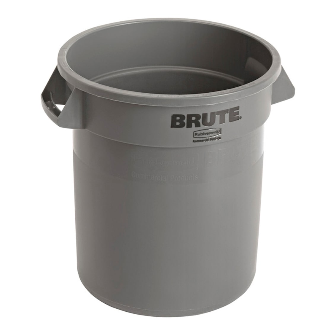 Rubbermaid Brute runde Mehrzwecktonne mit Belüftungskanälen | 37,9 Liter, HxØ 43,5x39,7cm | aus widerstandsfähigem Kunststoff (PE) | Grau von PROREGAL