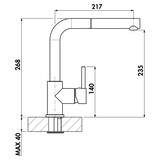 thumbnail of Naber Arco 2, Einhebelmischer, schwarz matt, Niederdruck 5011267