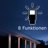 thumbnail of LED Lichtervorhang Eisregen Lichterkette Icicle 490 bernstein LED 20m Außen