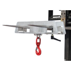 Lasthaken-Aufsatz, Tragl. 5t für 2 Gabelzinken, verzinkt