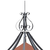 thumbnail of Pergola Almeria, Rundpavillon Garten Pavillon, stabiles Stahl-Gestell Ø 3m ~ terracotta-braun