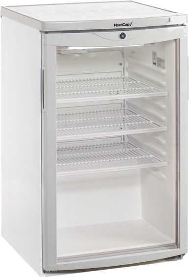 Nordcap Gewerbekühlschrank KU 120 G, mit statischer Kühlung und gewölbter Glastür