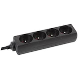 thumbnail of Steckdosenleiste, 4 Steckdosen Typ E, Kabel 5 m, 3G1.5, Innenbereich, Schwarz