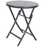 thumbnail of Klappbarer Bistrotisch Balkontisch Garten Terrasse Glastisch rund ⌀ 70 cm : Rund