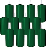 thumbnail of 12 Stumpen Kerzen 60x120mm dunkelgrün