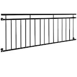 thumbnail of ECD Germany Französischer Balkon 90x225 cm Schwarz matt | 16 Füllstäbe, Stahl pulverbeschichtet, Balkongeländer Fenstergitter