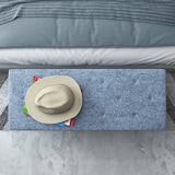 thumbnail of HOMCOM baúl de almacenaje de dormitorio banco de almacenamiento capacidad 47l con tapa abatible y patas de madera para salón carga 120 kg 95x38x45 cm