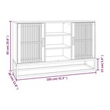 thumbnail of vidaXL Sideboard Schwarz 105x30x65 cm Holzwerkstoff