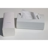 thumbnail of CleanSV Tischspender II Papierhandtuchspender weiss incl. 1 Paeckchen Falthandtuecher ca. 200 St.