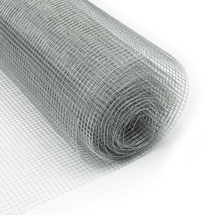 Drahtgitter feinmaschig - Maschenweite 6,3 mm - verzinkt - Metallgitter als Volierendraht / 1 x 5 m