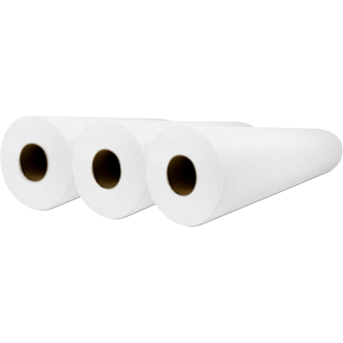 Papel Camilla Fiselina Extrasuave 58 cm x 50 m | 3 Rollos Precortados cada 40 cm