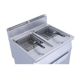 thumbnail of METRO PROFESSIONAL Gasfritteuse GGF2700, Edelstahl, 80 x 70 x 108.5 cm, 32 L, Piezozündung, silber