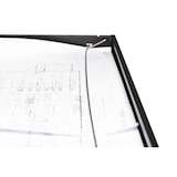 thumbnail of PROREGAL Flachablagenschrank Chinchilla | 10 Schubladen | Schwanenhalsgriff | HxBxT 105x140x95 cm | Metallabdeckplatte | Schwarz