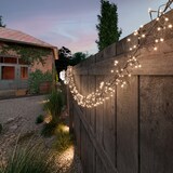 thumbnail of LED Solar Büschellichterkette Cluster 1512LED warmweiß 8 Modi USB 14m