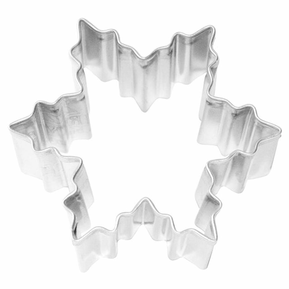 BIRKMANN Ausstechform Schneestern, Ausstecher, Plätzchenform, Keks, Plätzchen, Edelstahl, 6 cm, 193239