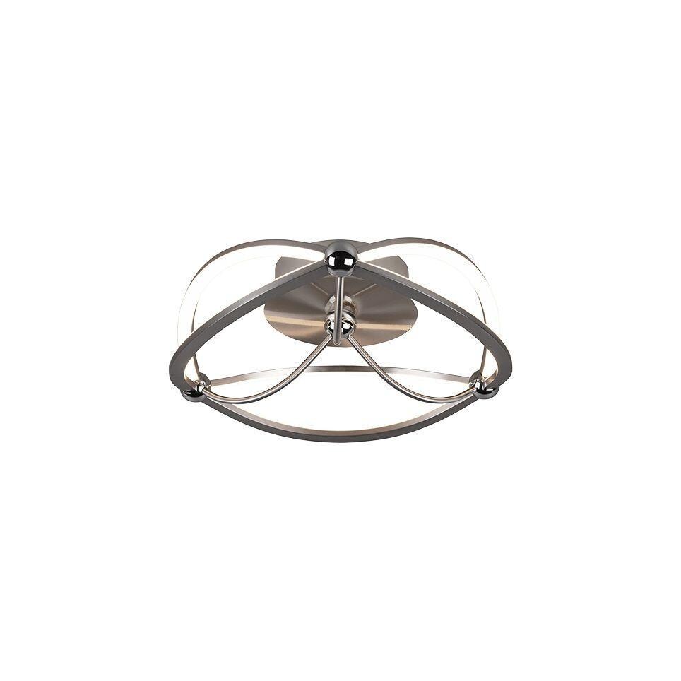 Trio Charivari Plafoniera LED 20W 2500lm 3000K Dimmerabile Design Ellittico Nichel Opaco