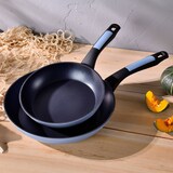 thumbnail of BERGNER - Set di 2 Padelle Ø20/26 cm in Alluminio Pressato Adatto a Induzione con Set di 3 Coltelli in Acciaio Inox con Supporto Magnetico da Parete