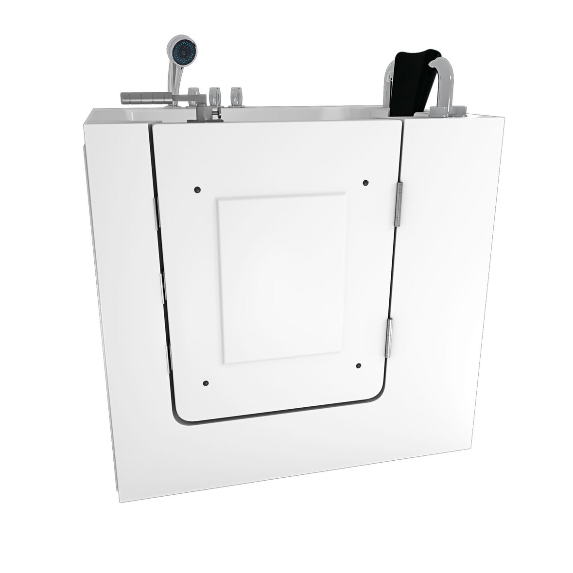 Sitzwanne Whirlpool Badewanne mit Tür S02WP-TH-B-R 100x78cm