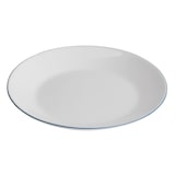 thumbnail of San Ignacio - Juego de Vajilla de 12pcs Blanca con Borde Azul con Juego de 4 Copas de cristal de 250ml Azul