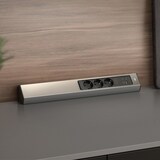 thumbnail of BACHMANN CASIA2 3xCEE7/3 1xUSB A/C 22W 2,0m AEH Edelstahl-Optik