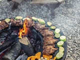 thumbnail of PURLINE Barbecue redondo com prancha em aço redondo e grelhador em aço corten EFP55RCO