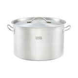 thumbnail of Gredil Edelstahl Suppentopf mittelhohe Form, Serie ECO Ø 400 mm, Höhe 260 mm, 32,6 Liter, inkl. Deckel