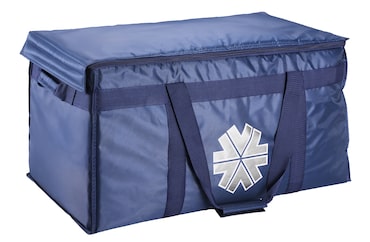 aro Saco isotérmico, poliéster, 55 L, abertura superior, com velcro e fecho de correr, azul-marinho