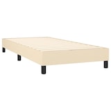 thumbnail of Décoshop26 - Sommier à lattes sur pieds cadre de lit 80x200 cm tissu crème TDL0207245
