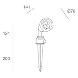 thumbnail of Forlight TIDIAN Foco Proyector Exterior para Jardín con IP65. Proyector con Pincho para Césped. Para Bombilla GU10. Color Negro
