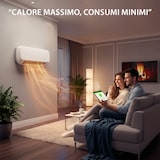thumbnail of Termoventilatore Da Parete In Ceramica 2000 W Con Display LED Telecomando Timer 12h 3 Modalità Termostato Da 10 a 49°C IP22 45x12x19 Cm Bianco