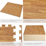 thumbnail of tectake Set di 12 tappetini di protezione - Set da 12 effetto legno