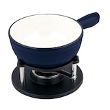 thumbnail of CS KOCHSYSTEME, ALPEN Fondue Set blau, Gusseisen emailliert, backofenfest,induktionsgeeignet