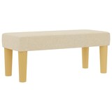 thumbnail of vidaXL Boxspringbett mit Kopfteil Creme 200 x 90 cm Stoff