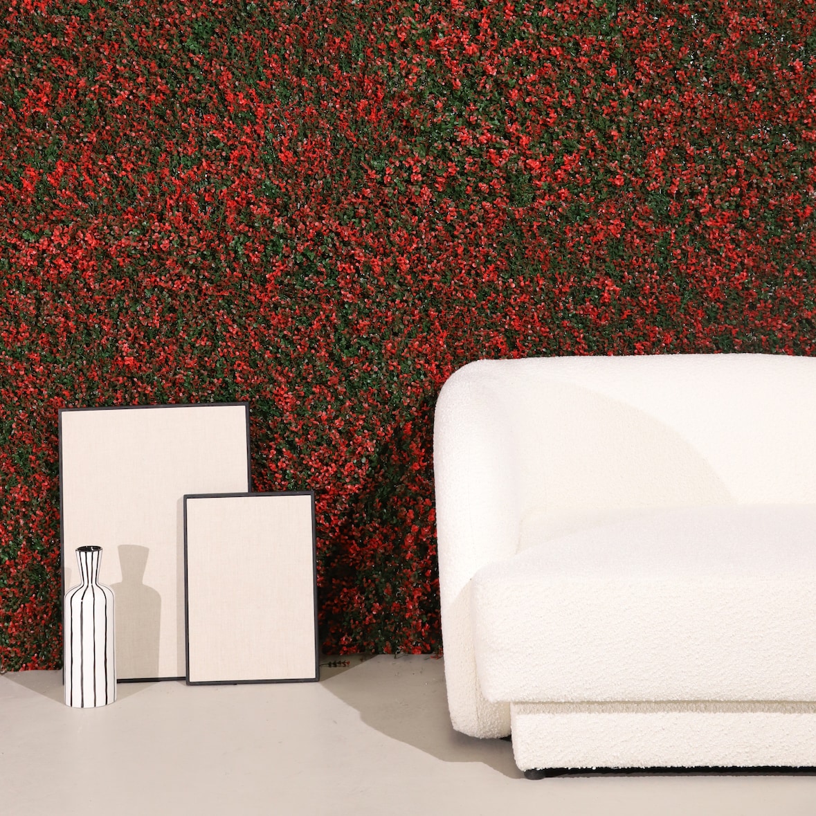 Jardim vertical artificial Grosella | Naturing Monde - 1x1M - Para interior e exterior  - Material 100% HDPE de alta qualidade