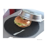 thumbnail of Cloche couvre assiette inox ronde avec barrette Ø 27 cm H 5,2 cm Stellinox