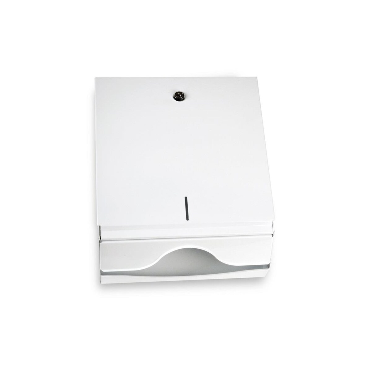 Papierhandtuchspender Funny - Metall - weiß - abschließbar