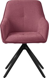 thumbnail of ML-Design Esszimmerstühle 2er Set Altrosa Textil, drehbar mit Armlehne, 360° Drehstuhl Polsterstuhl Esszimmer