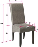 thumbnail of tectake 8 sedie da sala da pranzo con seduta ergonomica - grigio marmorizzato - 403993