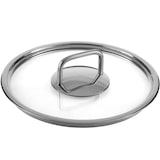 thumbnail of KLAMER Topf-Set 5-tlig. mit Glasdeckel, Induktion, extra dicke Wand- und Bodenstärke aus hochwertigem Edelstahl, unbeschichtetes Profi-Kochtopfset