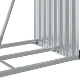 thumbnail of vidaXL Haardhoutopslag 80x45x190 cm gegalvaniseerd staal antraciet