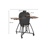 thumbnail of Tarrington House Kamado houtskoolbarbecue Naggado, Ø 47 cm, Divide&Conquer kooksysteem, opbergtafel, verrijdbaar, keramisch/roestvrij staal, mat zwart
