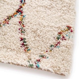 thumbnail of Rechthoekig shag tapijt met etnisch beige patroon 160x230 cm - Oviala