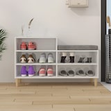 thumbnail of vidaXL Schuhregal Hochglanz-Weiß 102x36x60 cm Holzwerkstoff