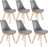 thumbnail of tectake Sillas de comedor FREDERIKKE - Juego de 6 gris/gris