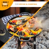 thumbnail of BBQ-Nerd® Paellapfanne aus Gusseisen Ø 36 cm (6 Personen) ? Antihaftpfanne mit Flachboden für traditionelle spanische Paella ? Gusspfanne