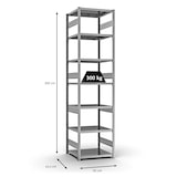 thumbnail of PROREGAL Fachbodenregal Stecksystem | Grundregal | HxBxT 300x75x60cm | 7 Ebenen | Fachlast 330 kg | Beidseitig nutzbar | Verzinkt